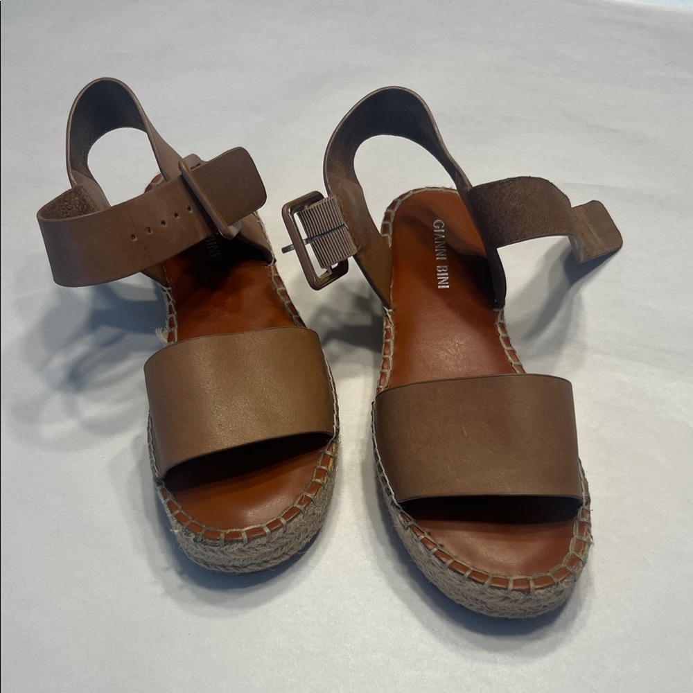 Gianni Bini Brown Espadrille Sandals
